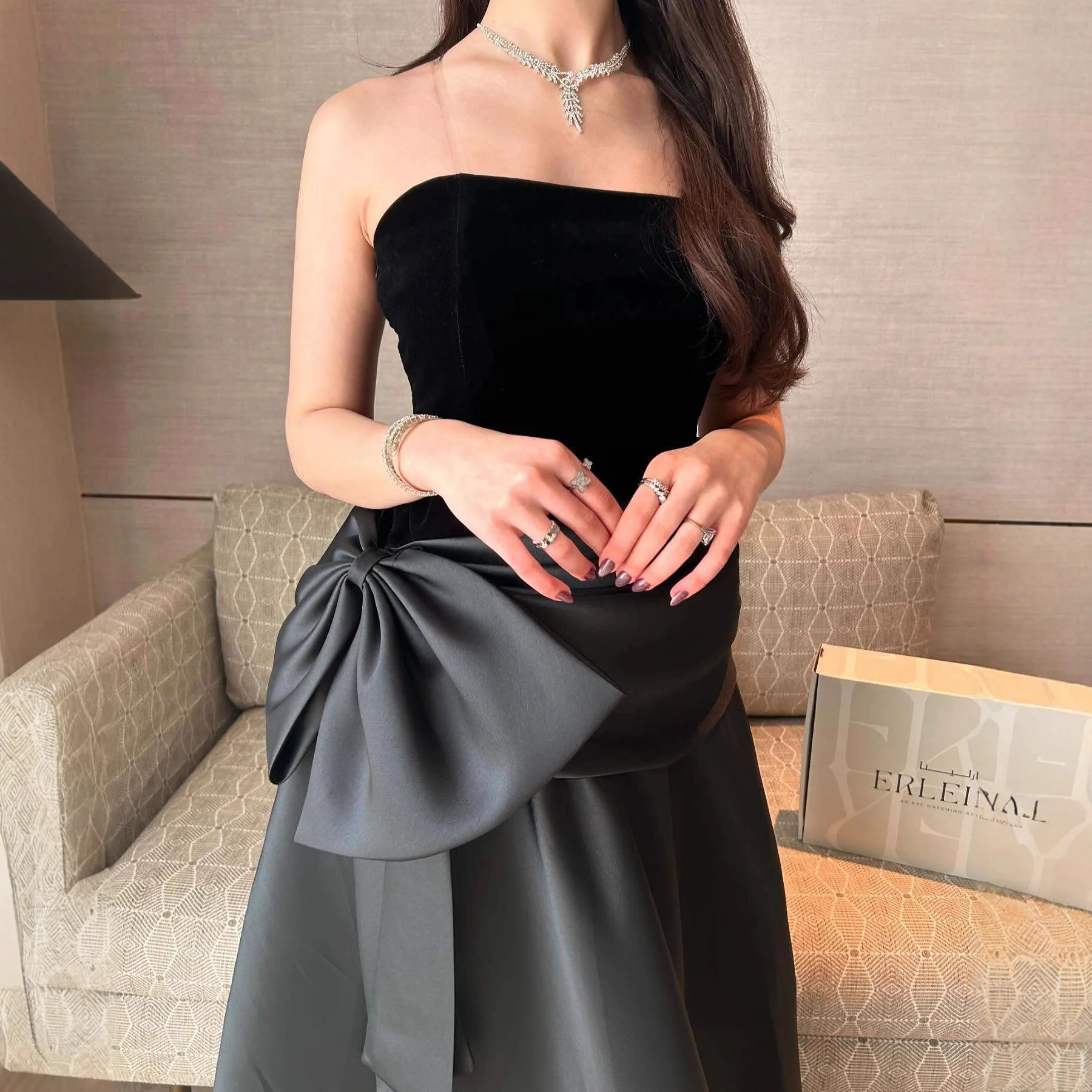 فستان مخمل خريف شتاء