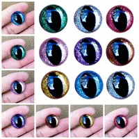 10Pcs Stuffed Animal Eye Safety Eyes for Amigurumi Crystal Cat Personalized Eyes for Crochet Amigurumi 3D Crochet Eyes Bear Doll 1