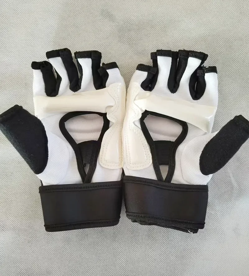 Half Finger Boxing Gloves Karate Muay Thai Training PU Leather Workout Gloves Foot Protector Taekwondo for Adults Kids