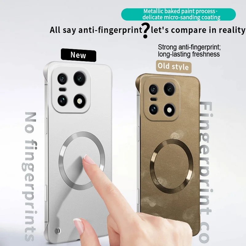 Ultra-Thin MagSafe Magnetic Phone Case with Slim Bezels and Camera Protection
