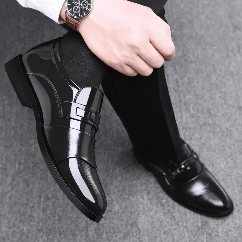 Mens Oxfords Footwear High Quality Leather Shoes For Men Loafers Fashion Business Dress Men Shoes Formal Slip On Dress Shoes