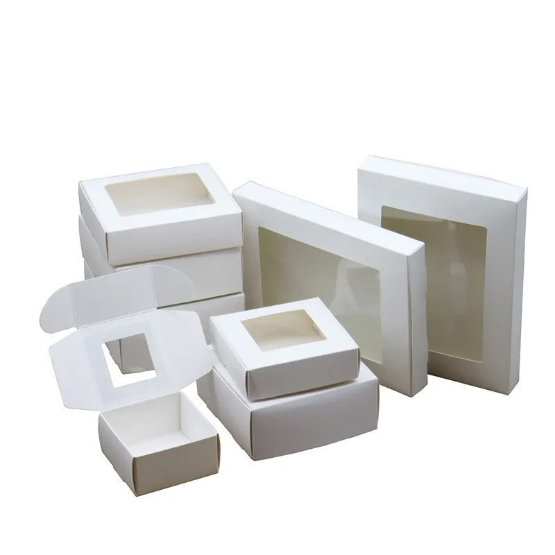 thumbnail image 1 of 50 piezas DIY Kraft Multi Size Cute Square Kraft Packaging Box Wedding Party Favor Supplies Handmade Soap Chocolate Candy Gift Box, 1 of 5