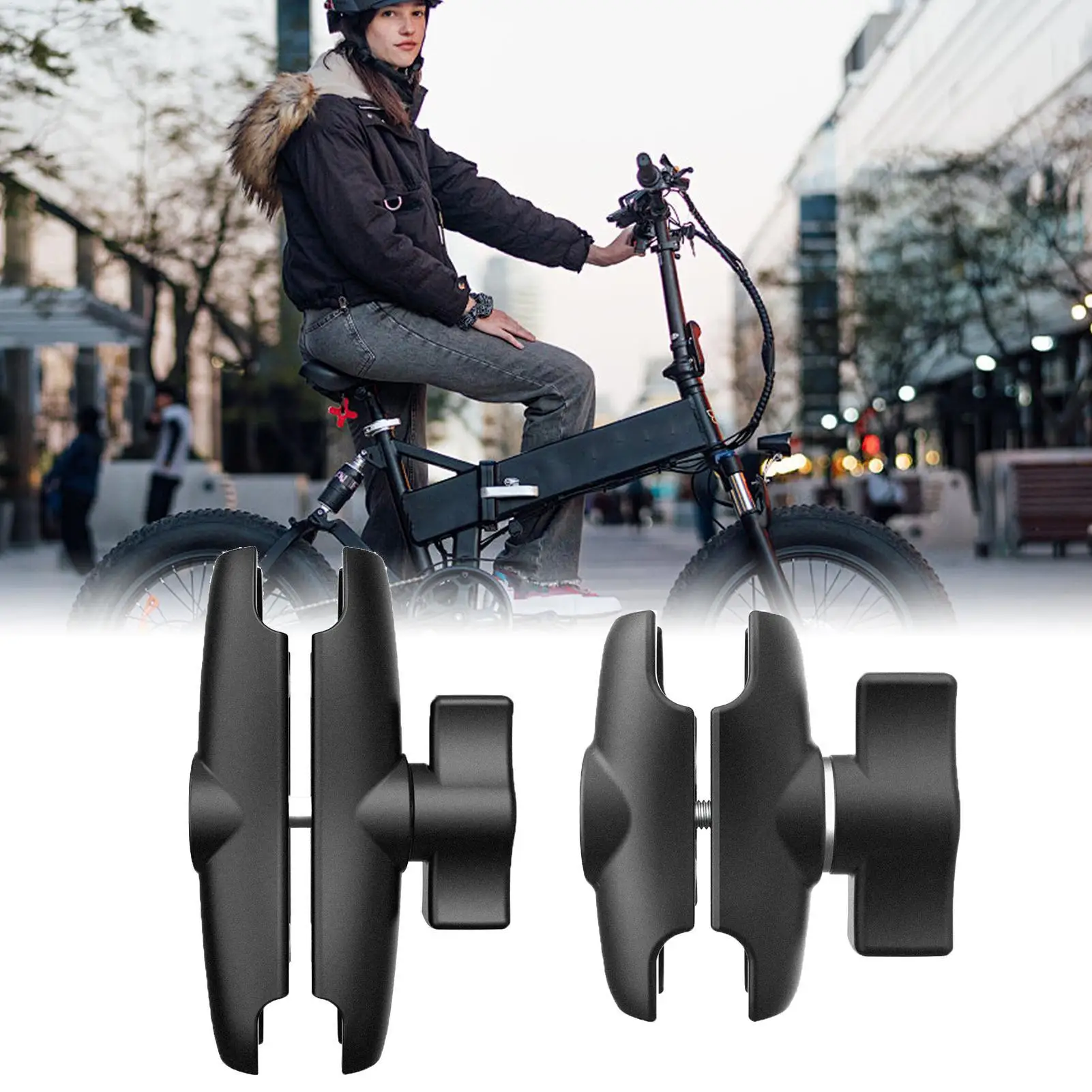 Motorcycle Phone Mount Scooter Phone Clip Seamless Waterproof Clamp Sturdy Load-Bearing Gear for Biking Cycling Road Men Women