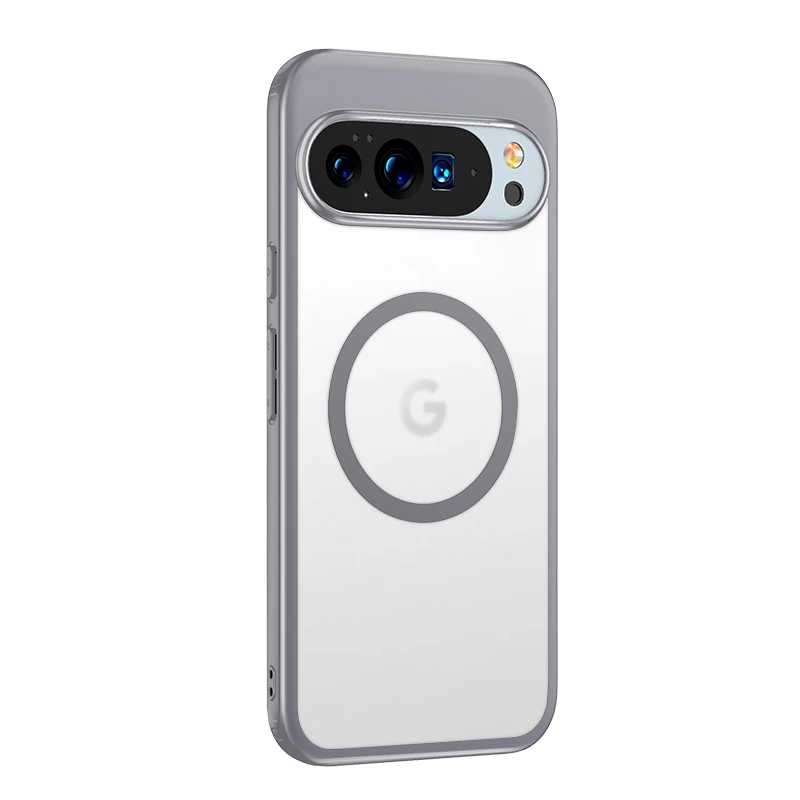 Luxury Simple Transparent Shockproof Phone Case with MagSafe Compatibility