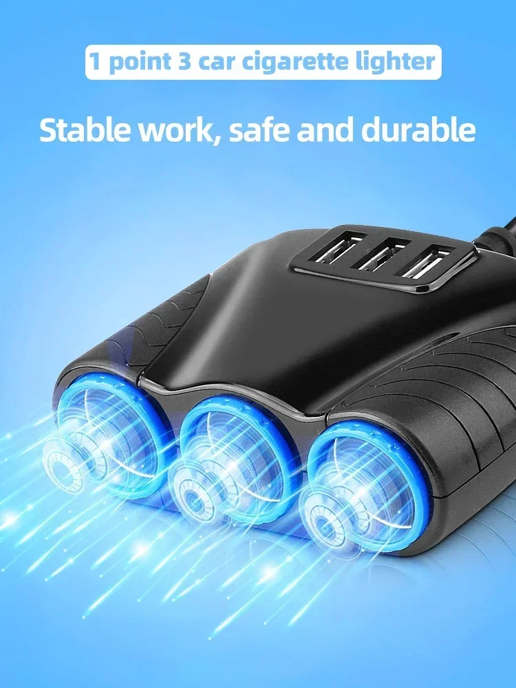 차량용 담배 라이터 소켓 분배기, USB 충전기 전원 어댑터 교체, 고프로 히어로 12 11 10, 12-24V