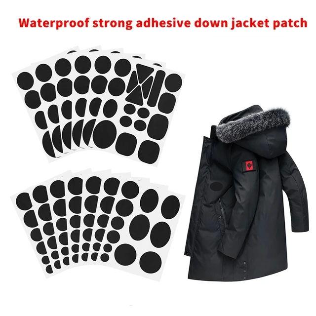 Self Adhesive Black Patches For Down Jackets Pants Clothes Repair