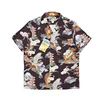 BOB DONG Aloha Shirt Mount Fuji & Animals Print Short-Sleeve Hawaiian Vacation Wear 2