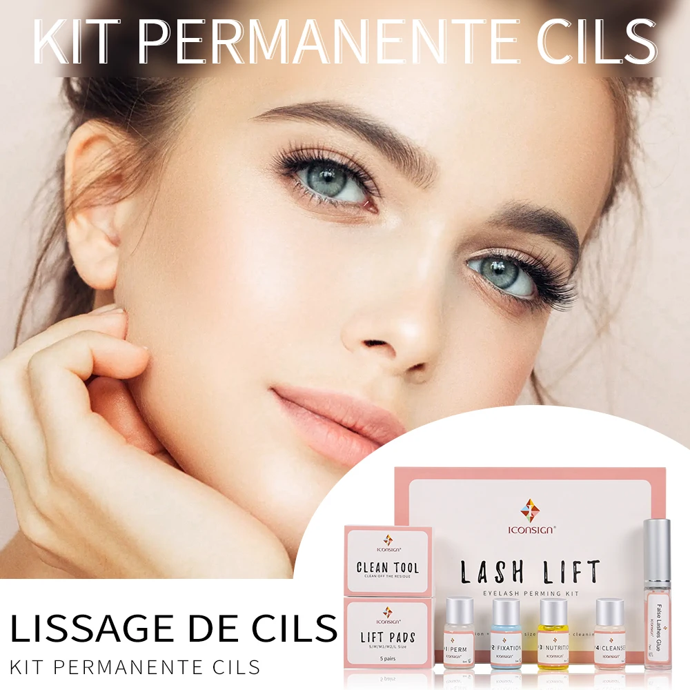 Kit de levage des cils Iconsign - Permanente des cils, sérum pour améliorer les cils, outils de maquillage des cils - Livraison gratuite