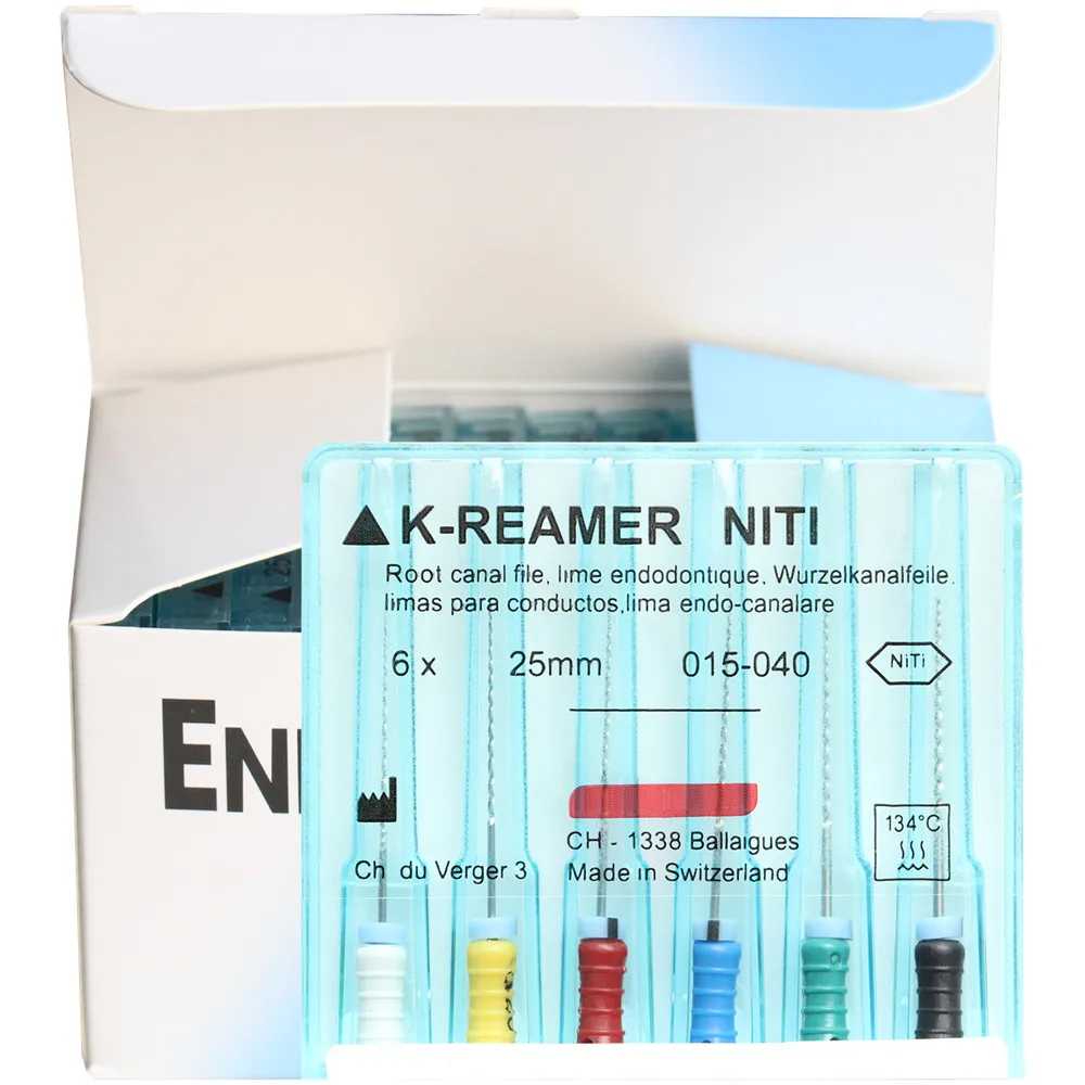 10 Packs Dental K-REAMERS NITIFLEX FILE 21/25mm 15-40 NiTi Flexible Endo Root Canal Files Hand Use Endodontic Dentistry Products 2
