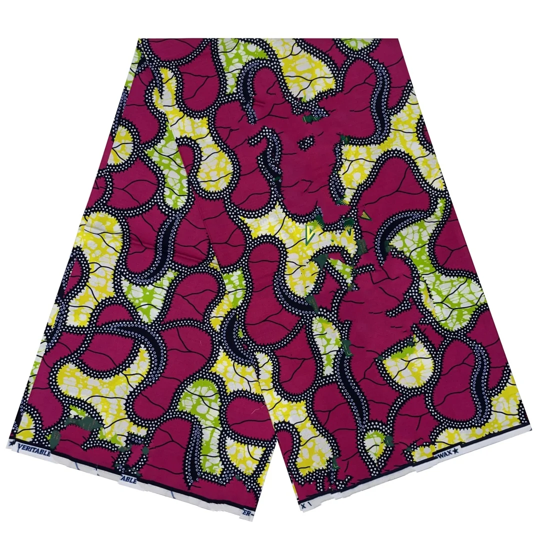 New Style Supe-V hollande African Fabrics Nigerian Wax Print High Quality African Wax Fabrics For Patchwor T8