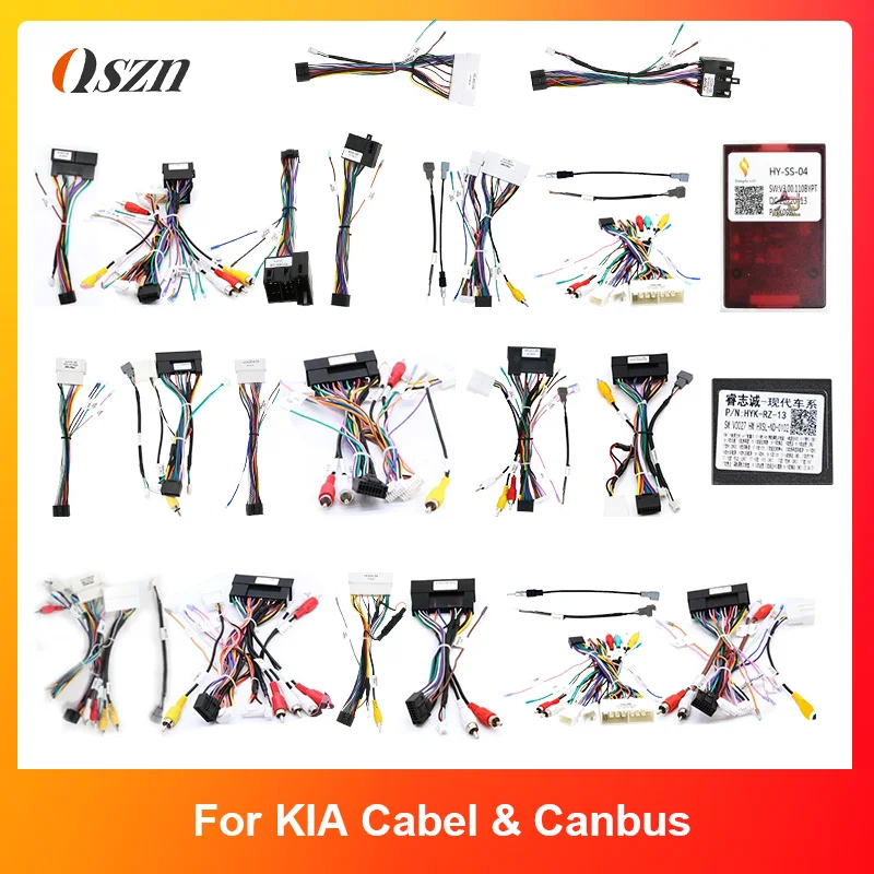 Harness Adapter 16 Pin Plug to 18Pin 24Pin for Hyundai Kia Rio/K5/Soul Connector Car Android Cable And Canbus