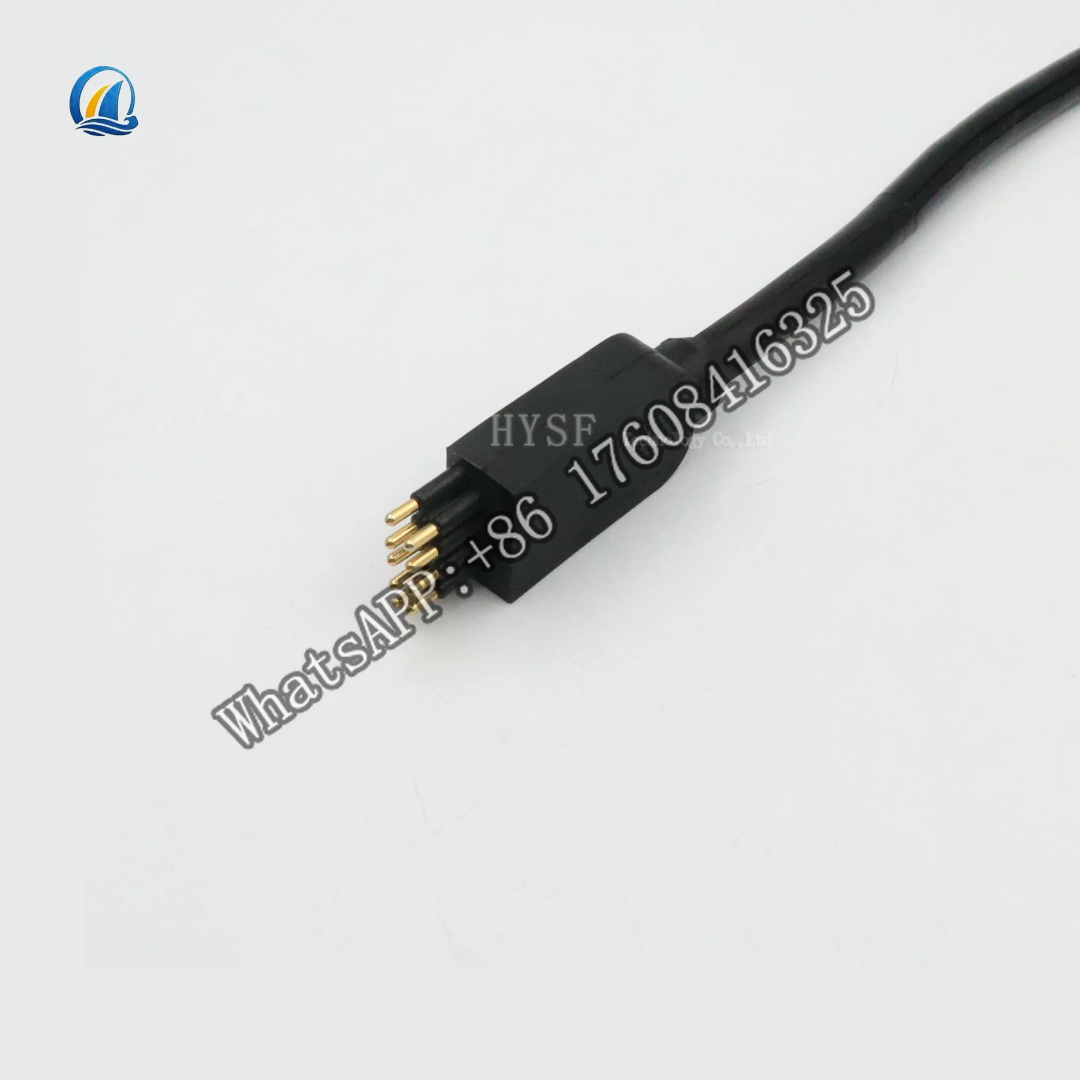 

Underwater connector Mini flat waterproof connector Male female pair plug 9-core