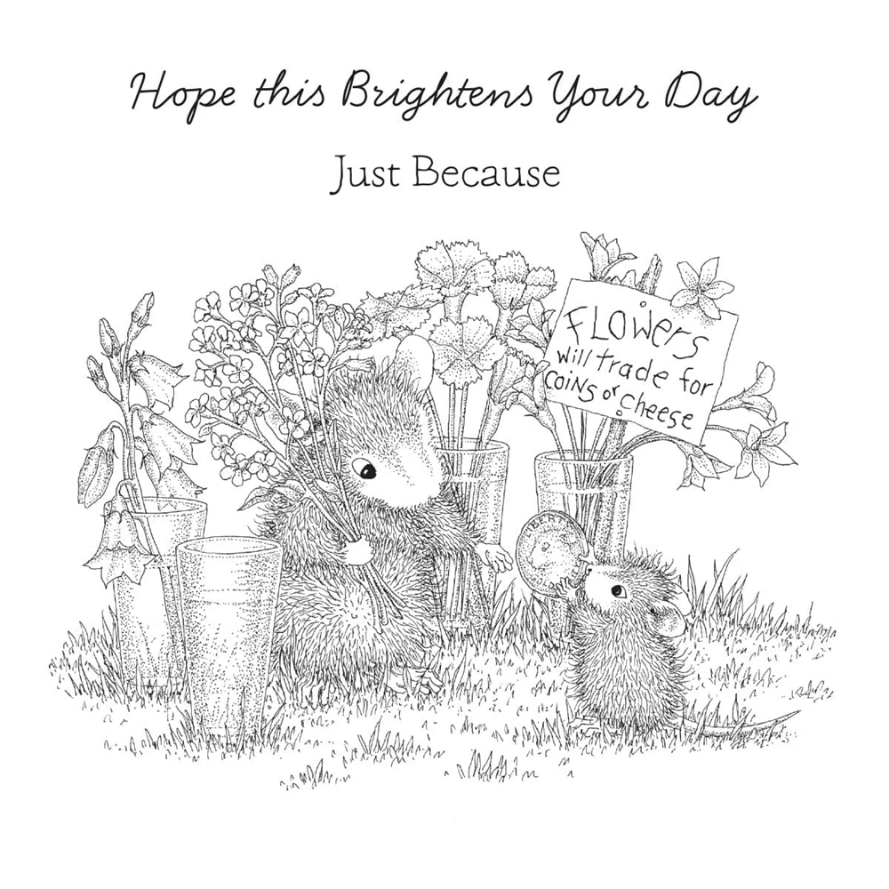 Clear Silicone Stamp Hope This Brighten Your Day Mouse DIY Crafts Card Album Making Scrapbooking Stencil
