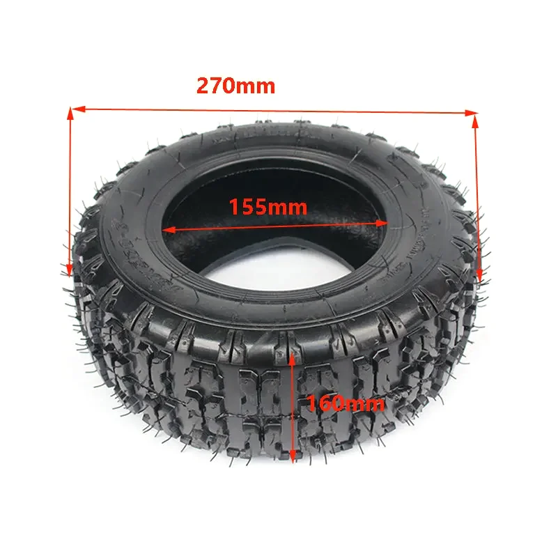 6 Inch Tire Rear 13x5.00-6 Inner Tube Outer Tyre for 47cc 49cc Small ATV Go Kart Mini Quad Bike Snowmobile Parts