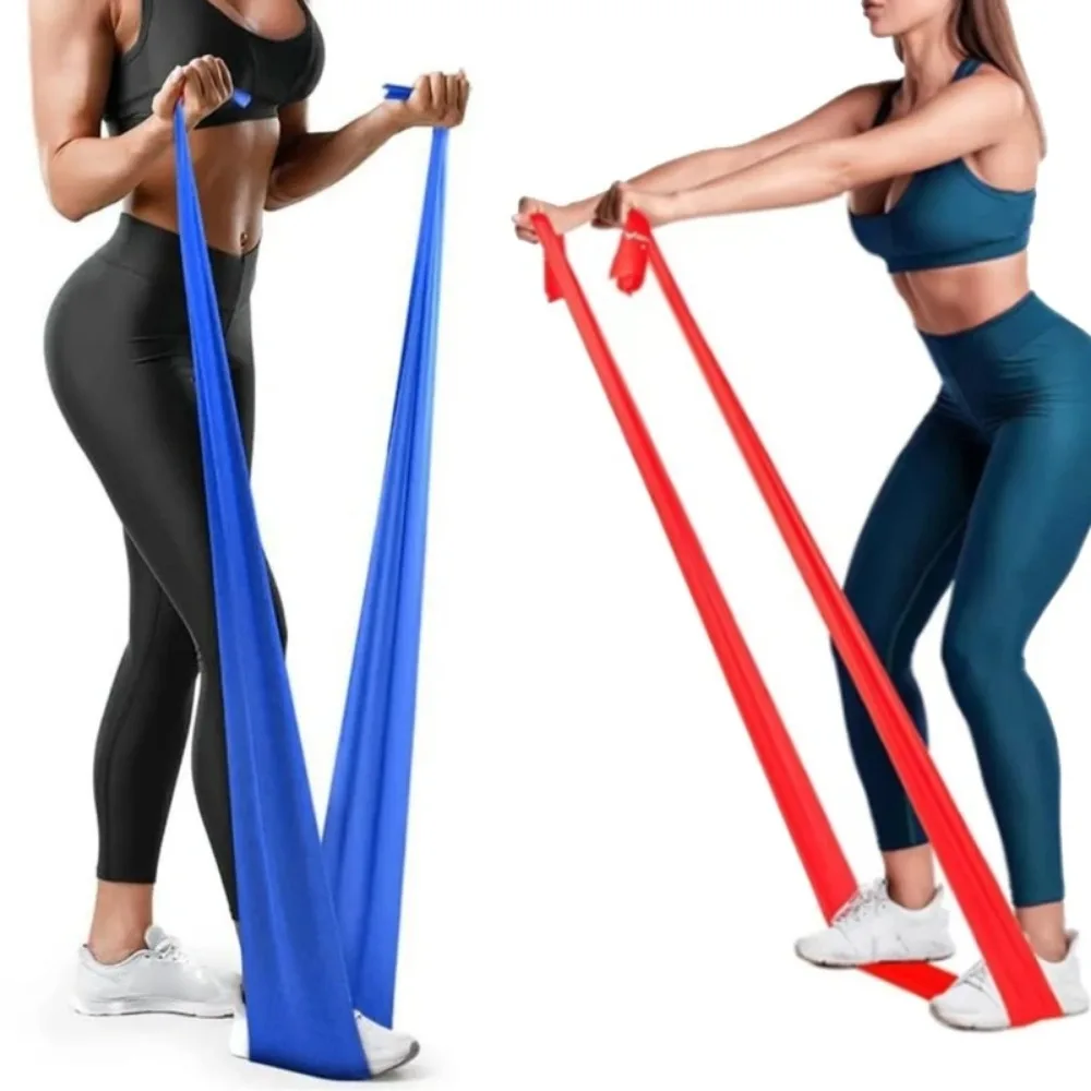 Fitness Resistance Band Long For Men Women Pilates Stretch