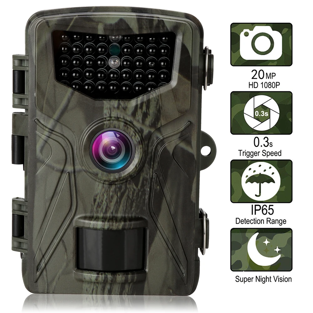 

20MP 1080P Hunting Trail Camera Wildlife Tracking Surveillance HC804A Infrared Night Vision Wild Cameras Photo Traps