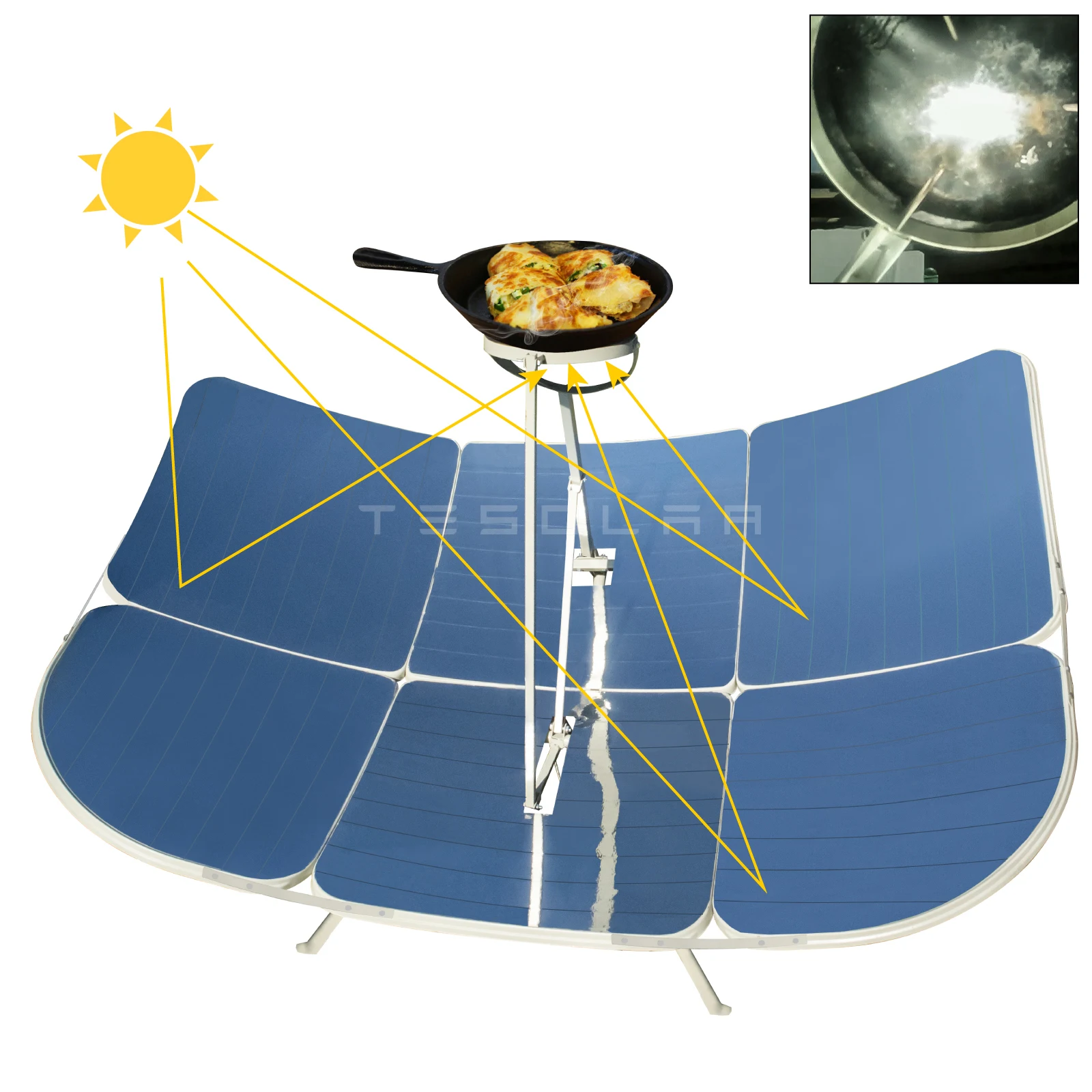 Portable solar oven for sale microwave bread bakery stove reflect film  powered tube industry 1500W Concentrating solar cooker - AliExpress