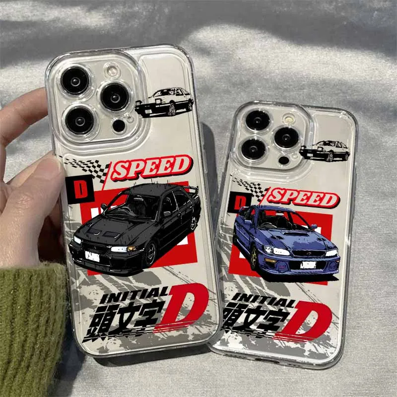 Initial D Car Race Transparent Silicone Phone Case