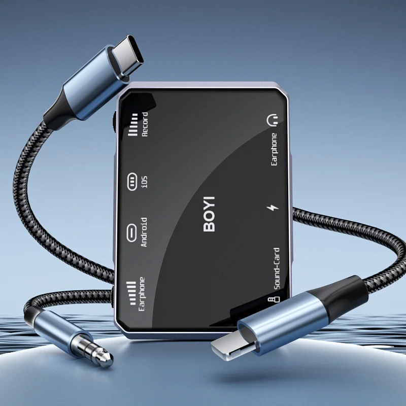 Apply Apple Type-C No. 1 adapter to charge No. 3 noise audio card adapter