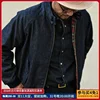 Sauce Zhan  Mens Jacket vintage golf Jacket Denim Jacket for Man Classical Gentleman Work Coats Indigo Regulat Fit 2