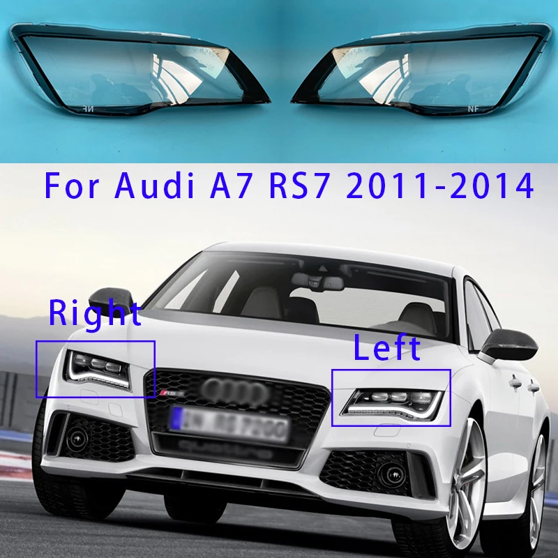 

Для Audi A7 RS7 2011 2012 2013 2014 Автомобильная Передняя фара Крышка объектива прозрачный корпус абажур из оргстекла оболочка