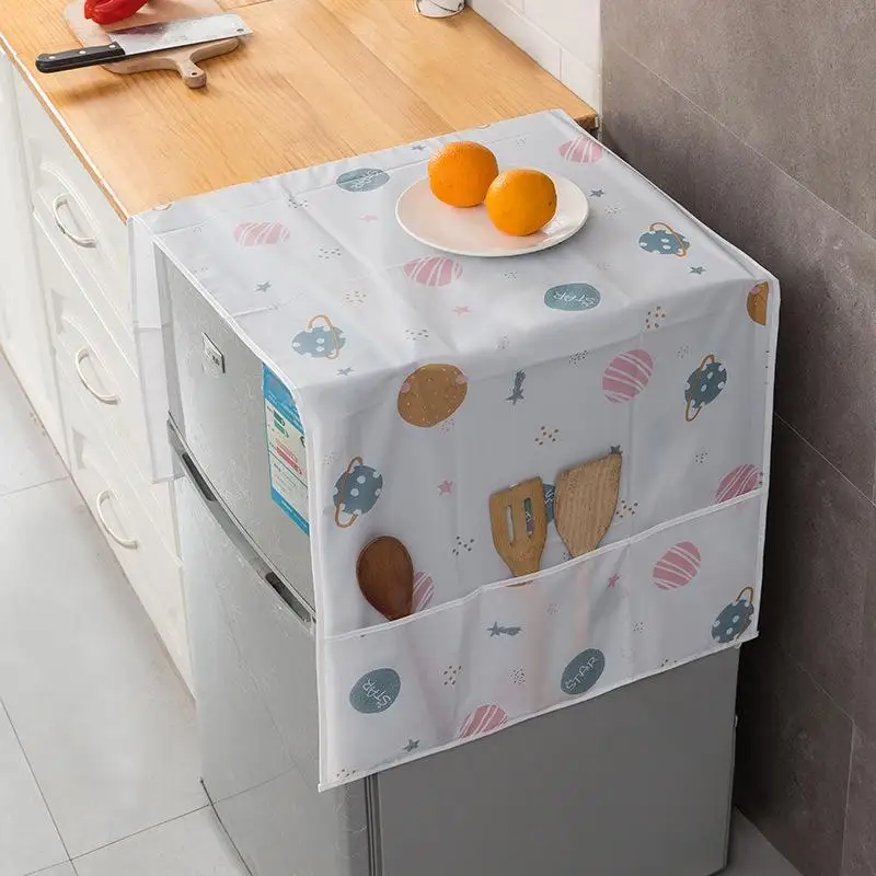 Refrigerator Dust Cover Storage Bag Washable Printing Multi-purpose Household Washing Machine Cabinet Dust Protection Cover dust cover