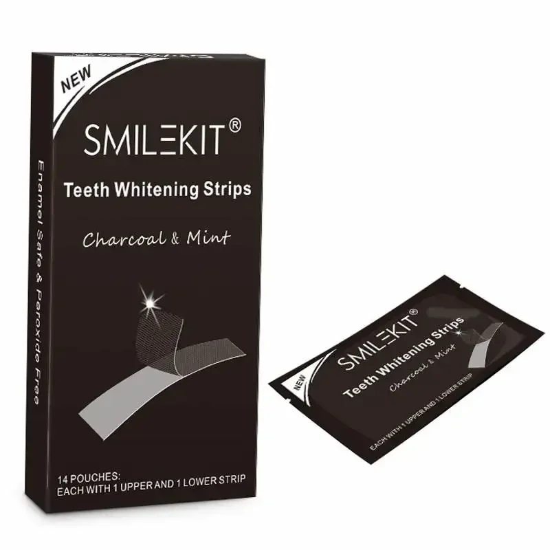 7 Pairs Professionele Tanden Whitening Gel Strips Mondhygiëne Zorg Dubbele Elastische Tand Bleken Strip Valse Tanden Facings Tool