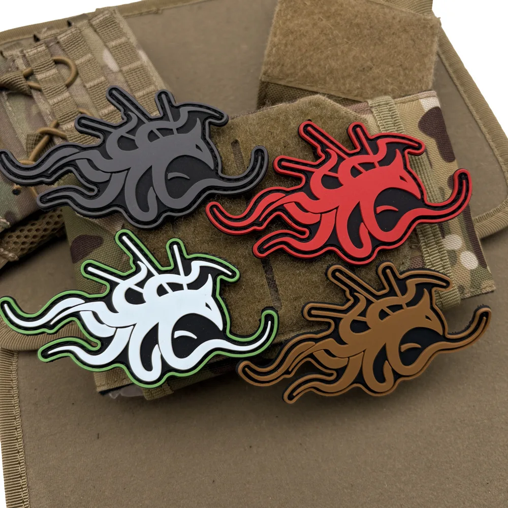 Outdoor-Taschenzubehör, 3D-PVC-Gummi-Emblem, automatische öffentliche Rettung, personalisierte Jacke, DIY-Rucksack-Haken-Patch