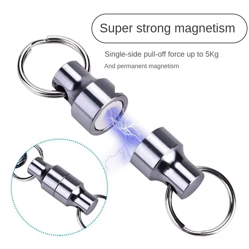 fishing accessories Carp fishing magnetic tool release rack fly fishing reel net release with keychain clip magnetic buckle