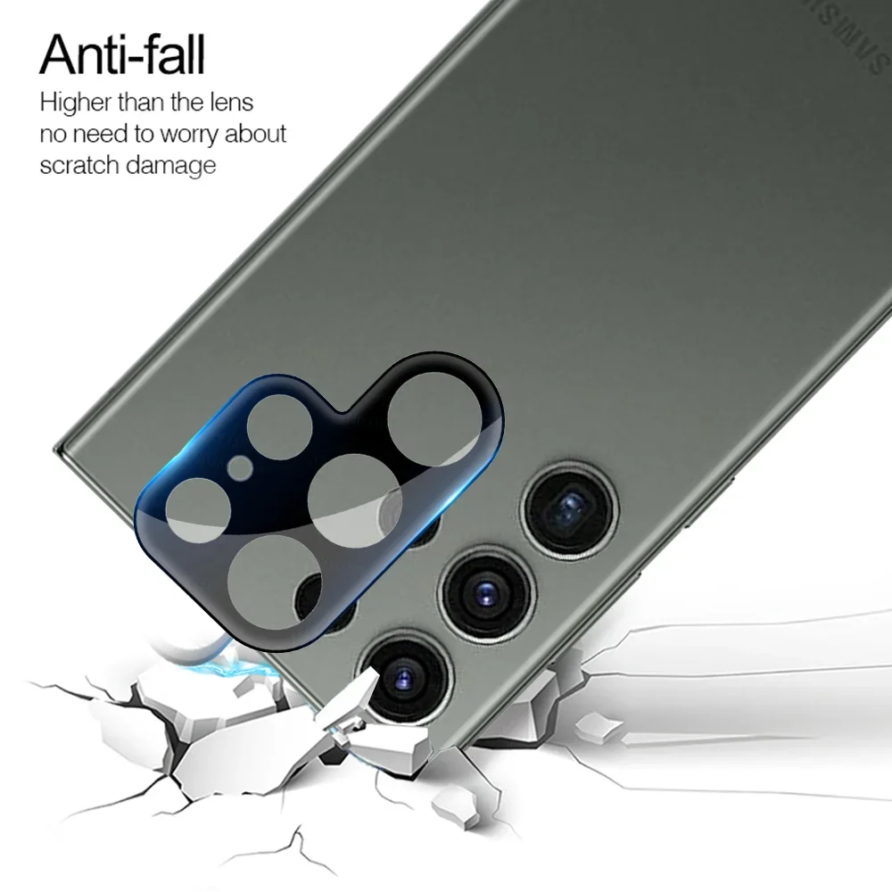 5-Pack 9H Tempered Glass Camera Screen Protectors - Rear Lens Cover