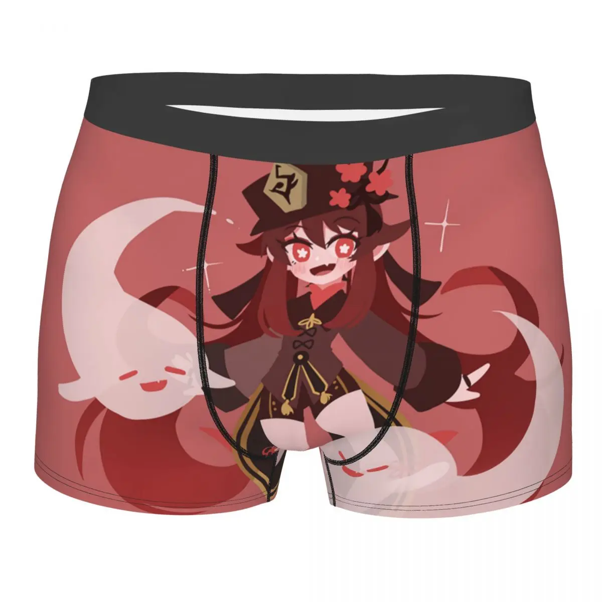 

Men's Genshin Impact Underwear Hu Tao Spirit Sexy Boxer Shorts Panties Male Breathable Underpants Plus Size