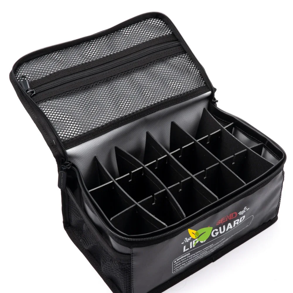 Ouverture du sac de batterie Lipo IFlight, compartiment rembourré pour protéger les accus