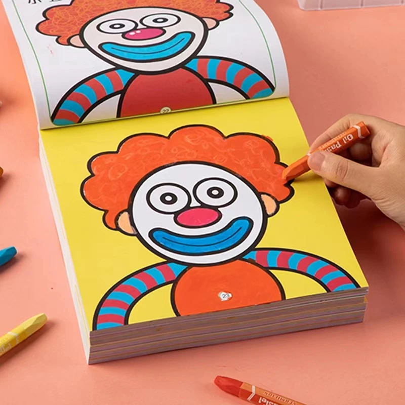 Kids 354Page 10000 Cases Coloring Books Children Preschool Painting  Training Drawing Notebook for Kids 3-8 Years Graffiti Books