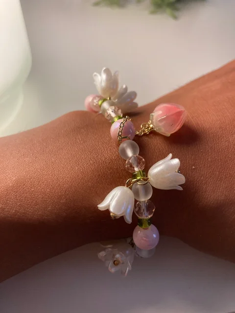 Beaded Flower Bracelet