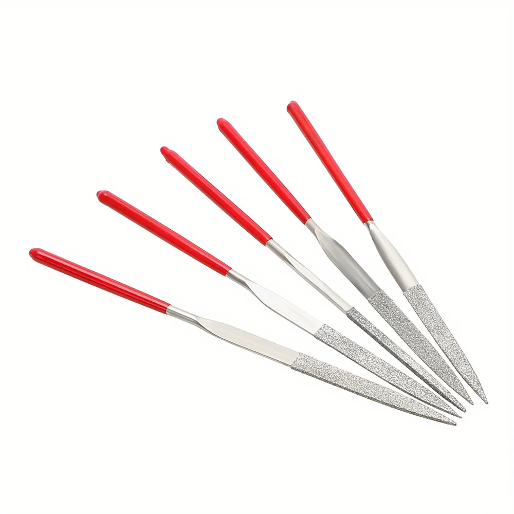 Needle File Set 10Pcs Diamond Needle File Set Jewelry Metal Wood Ceramic Glass Stone Craft Sharping Working Hand Carving Tool