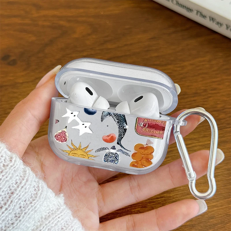 Shockproof AirPods Case with Carabiner for Outdoor Use