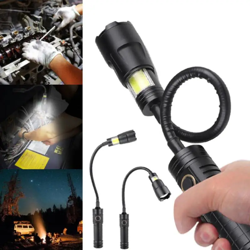 

Мощный магнитный шланг, оптовая продажа, новейшая лампа, супер яркий фонарь Usb 2023, водонепроницаемый уличный светодиодный фонарик Xhp50