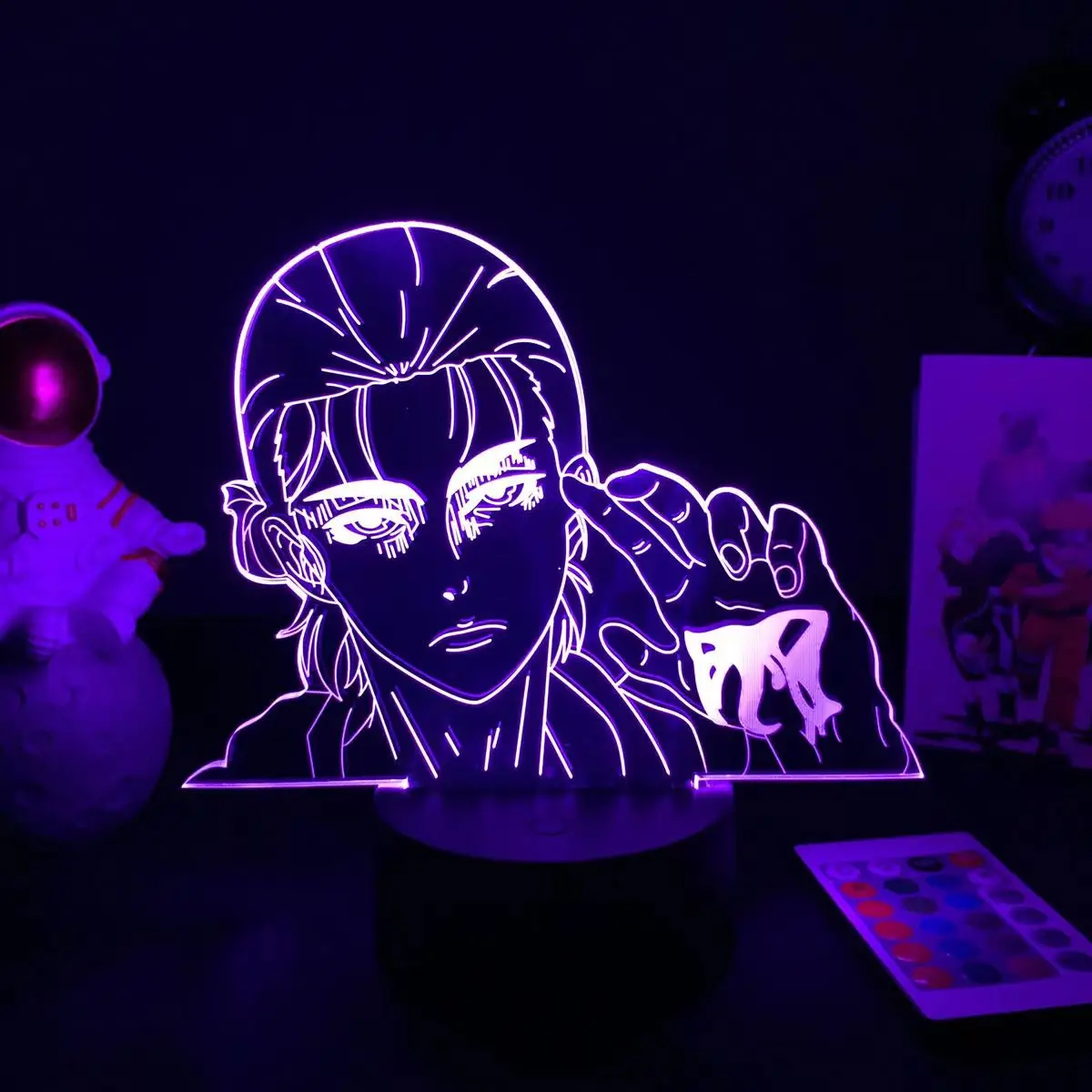 

Anime Attack on Titan Eren Yeager 3d Nightlight for Room Decor Kids Birthday Gift Manga AOT Led Bedside Lamp Shingeki No Kyojin