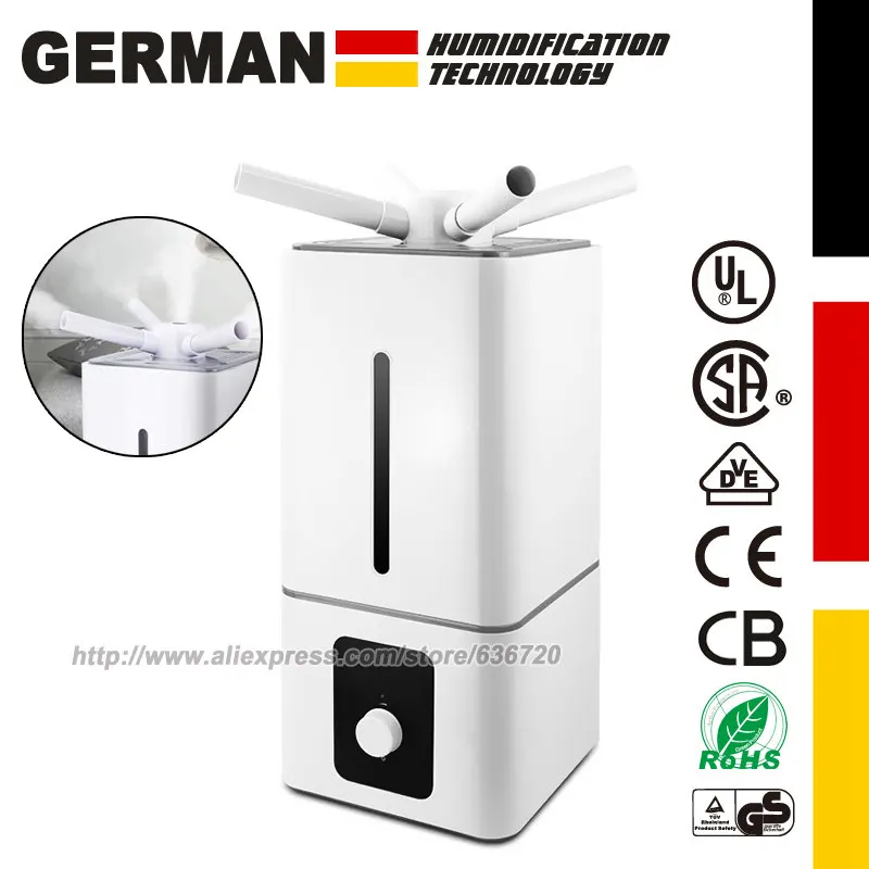 Large Humidifiers Whole House Commercial Industrial Humidifier, 3.5Gal/13.5L Humidifiers for Large Room 2000 Sq Ft