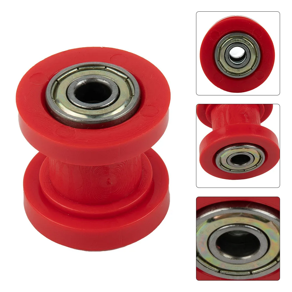 

Ebike Bike Electric Bike Chain /Roller Bearing Red 8mm Slider Tensioner /Guide Pulley Dirt Transmission Belt Bicycle Accessories