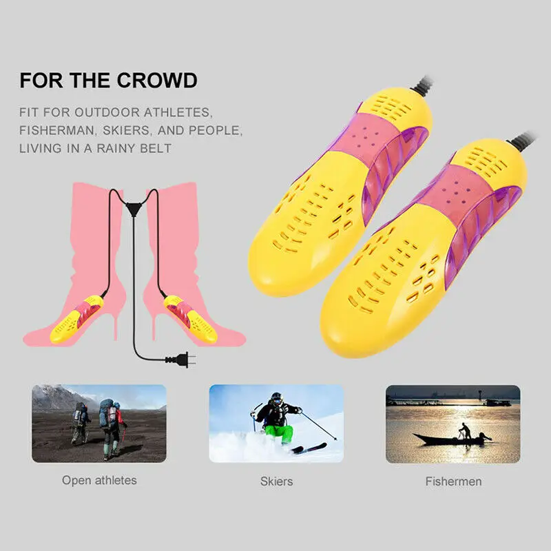 Portable Shoe Dryer Ultraviolet Ray Disinfection and Deodorisation Household Shoe Dryers For Autumn And Winter Heater 18W EU/US shoe dryer