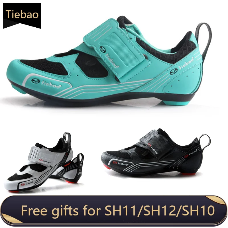 

Tiebao Road Bike Cycling Shoes Triathlon Men Sneakers Self-locking Sapatilha Ciclismo White Bicycle Riding Breathable Bicicletas