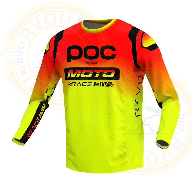 thumbnail image 1 of Camiseta de manga corta para ciclismo de montaña y cross country Rvouei Poc, camiseta para descenso, camiseta MTB, camiseta todoterreno MX Enduro, camiseta para bicicleta de motocross, 1 of 5