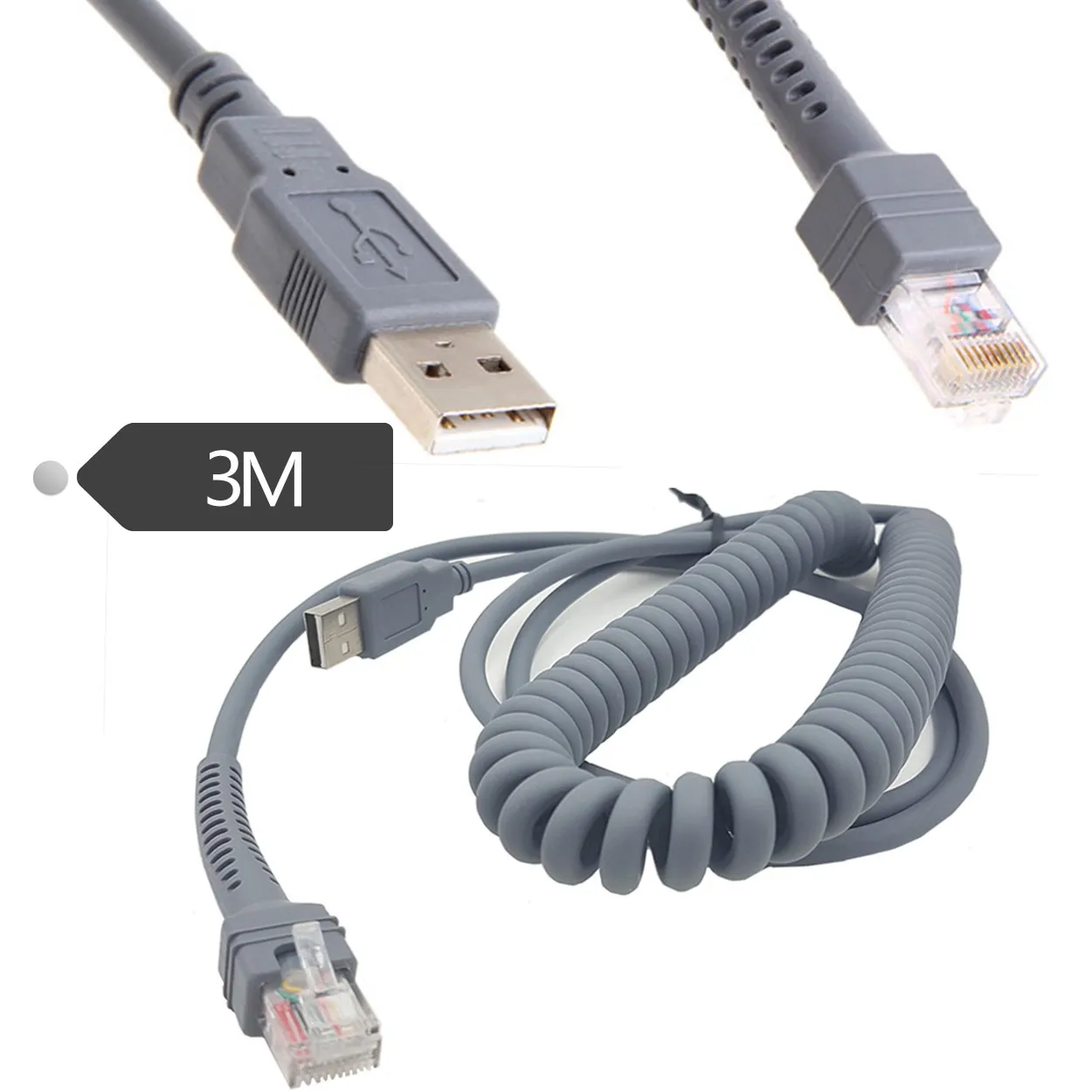 

For Scan gun data cable Symbol Xunbao LS2208 Ls1203 Ls4208 Ls4278 Ds6707