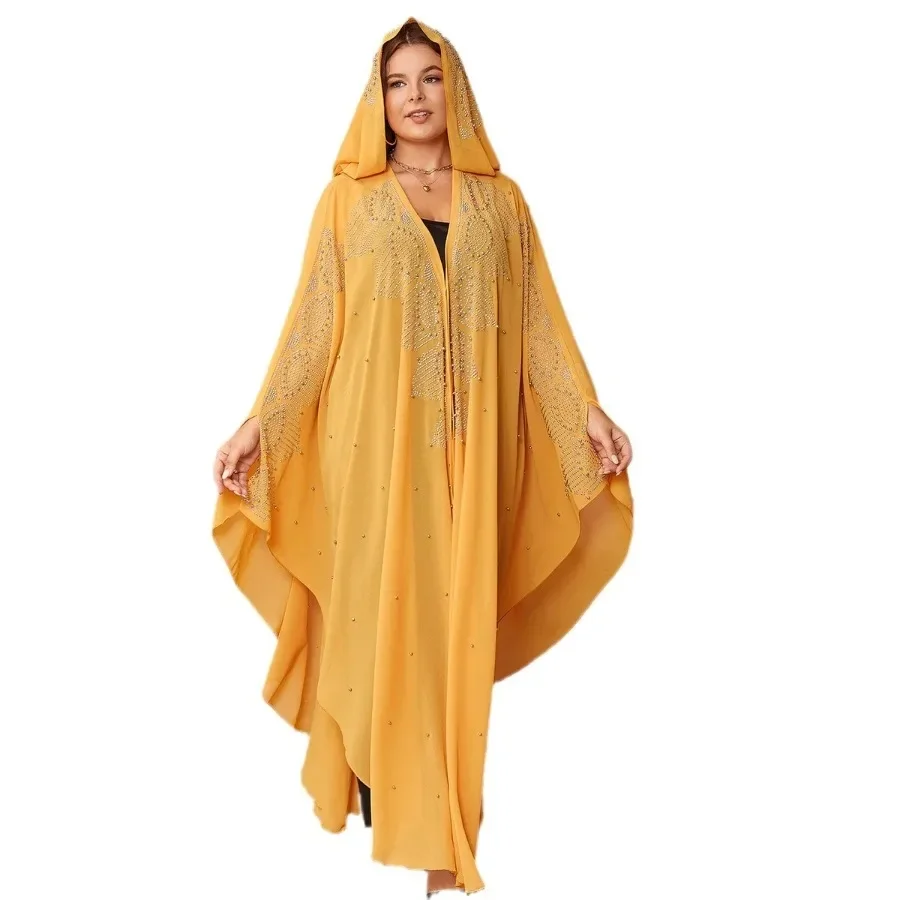 Open Abaya Dubai Kaftan Muslim Cardigan Abayas Dresses for Women 2024 Casual Kimono Robe Femme Caftan Turkish Islamic Clothes