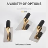 Concrete Plastering Trowel Gold Stainless Steel Trowel Tool for Venetian Stucco Cement Wall Decoration Drywall Construccion Tool 2