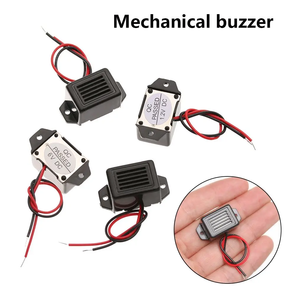 1PC DC 1.2/3/6/12V 85dB 33.5*15mm Mini Electronic Buzzer Alarm High quality Mechanical buzzer Sound Beeper Constant Tone rcmall 10pcs 95db dc 3 24v alarm high decibel alarm 12v electronic buzzer beep continuous beep sfm 27 white for arduino