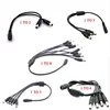 12V DC Power Splitter Plug 1 Female To 2 3 4 5 6 8 Male CCTV Cable Camera Cable CCTV Accessories Power Supply Adapter 2.1*5.5mm 1