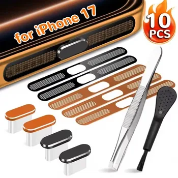 For iPhone 17 Pro Max 17Air Mobile Phone Speaker Dust Mesh Net Cover USB Type C Charging Port Protector Dust Plug Cleaning Kit 1