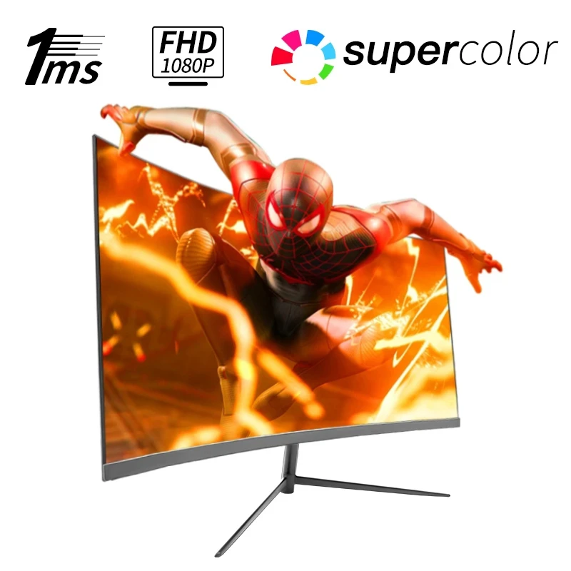 Bolinia 27 Inch 1080p Full Hd 75hz Desktop Pc Computer Lcd 3000r Curved